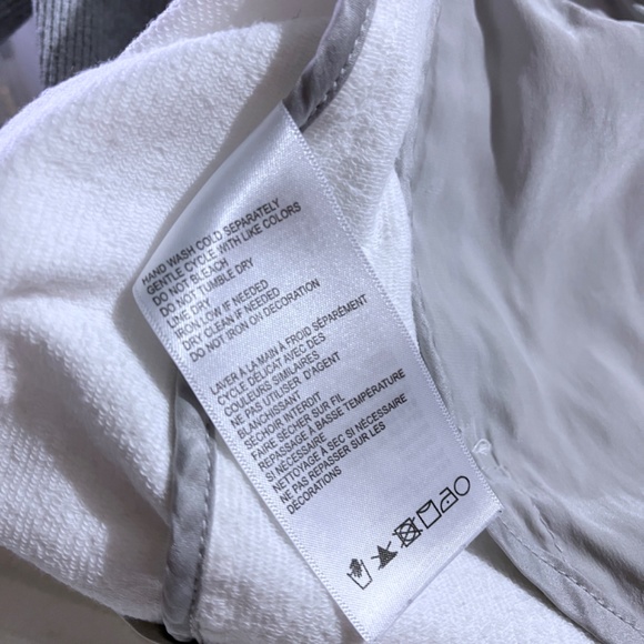 Blanc Noir Croc Jacquard Mixed Knit Hooded Track Asymmetrical Hoodie Jacket - Picture 13 of 16